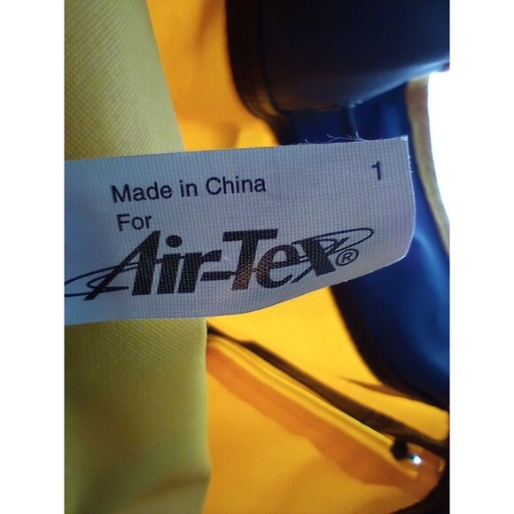 Air-Tex Boating Convertable Backpack Duffle Bag Yellow Navy NEW - Picture 3 of 11